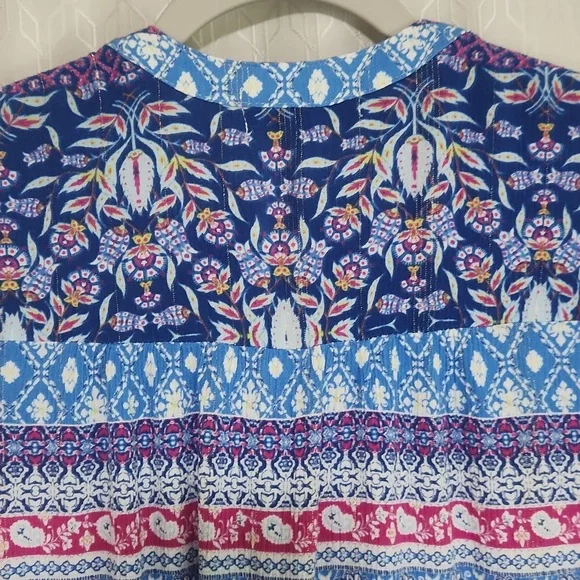 Live And Let Live Colorful Boho Top - Picture 8 of 14